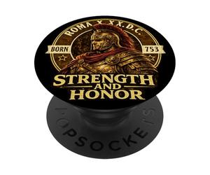 Casco Centurión Romano Fuerza Honor Antigua Roma 753 a.C. PopSockets PopGrip Adhesivo