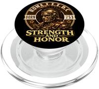 Casco Centurión Romano Fuerza Honor Antigua Roma 753 a.C. PopSockets PopGrip para MagSafe