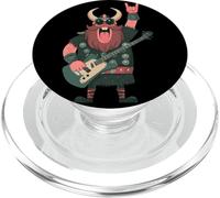 Casco con Cuernos de Personaje nórdico de Guerrero Vikingo Grande Rojo PopSockets PopGrip para MagSafe