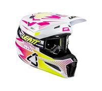 Casco con Gafas Leatt Kit Moto 3.5 V26 Storm Rosa (57-58 cm) M