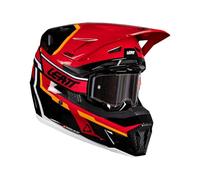 Casco con Gafas Leatt Kit Moto 7.5 V26 Rojo (55-56 cm) S