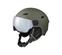Cairn - Cascos esquís hombre - Electron Visor Mat Khaki - Talla 55-56 cm - Caqui Caqui 55-56 cm