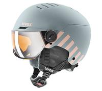Casco con visera para niños Uvex Rocket Junior Visor (rhino blush mat)