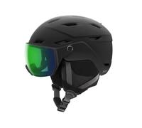 Casco con visera Smith Survey Eu (Negro Mate Chromapop Espejo Verde Cotidiano)