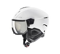 uvex Casco de esquí Instinct Visor - unisex, robusto, con visera, ajuste 59-61 cm Blanco-Negro Mate