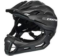 Cratoni Casco C-Maniac (Freeride) Unisex adulto, negro mate, S/M (52-56 cm)