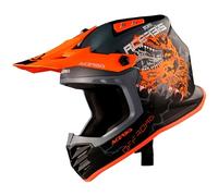 Acerbis Profile Rex Kids Casco de motocross, negro-naranja, tamaño M para Muchachos