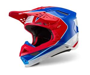 casco cross alpinestars supertech s-m10 aeon - rojo / azul XXL