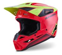 casco cross alpinestars youth s-m3 fray - rojo / amarillo / negro L