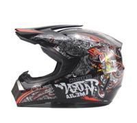 Casco Cross Casco Niños Casco para Motocicleta Motocross Mejia Negro Moto Quad