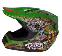 Casco Cross Casco Niños Casco para Motocicleta Motocross Mejia Verde Moto Quad
