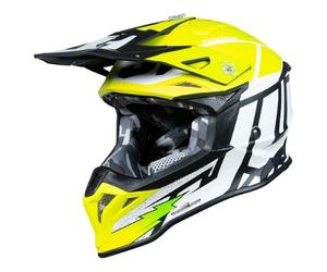 casco cross just1 j39 poseidon - amarillo / negro L