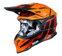 casco cross just1 j39 poseidon - naranja / negro S