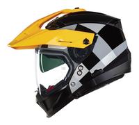 Casco Crossover Nolan N70-2 X RUVIDO 341 Nero / Grigio / Giallo