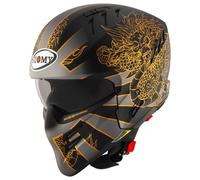 Suomy Armor Dragon, casco modular S female Mate Negro/Gris/Oro