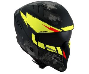 Casco Crossover Suomy ARMOR Hi Volt Matt Black/Yellow