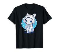 Casco de astronauta de conejo conejo, traje espacial para niñas Camiseta