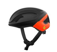 Casco de bicicleta de carretera POC Omne Air MIPS (Negro Uranio Mate/Naranja Fluorescente Mate)