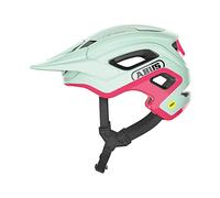 Casco de bicicleta de montaña ABUS CliffHanger MIPS - Para senderos complicados - Protección contra impactos MIPS y grandes aberturas de ventilación - Para hombre y mujer - Menta, talla L