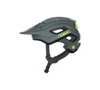 ABUS Casco MTB Cliffhanger MIPS - casco de ciclismo para senderos exigentes - con protección contra impactos MIPS y grandes aberturas de ventilación - para hombres y mujeres - gris/amarillo, talla M