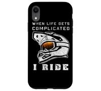 Casco de Bicicleta de montaña con Gafas de Descenso para MTB eléctrica Carcasa para iPhone XR