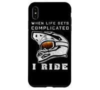 Casco de Bicicleta de montaña con Gafas de Descenso para MTB eléctrica Carcasa para iPhone XS MAX