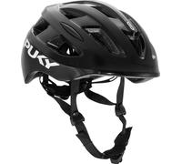 Puky Casco M Negro | Ideal para Circunferencia de la Cabeza 54 - 58 cm | Ligero y ventilado | Robusto policarbonato y protección de Espuma EPS | Módulo de luz y Visibilidad 360° | Diseño Elegante y