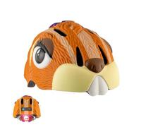 Casco de Bicicleta para niño Crazy Safety | Casco de Bici Infantil de 2 a 7 años para Skate, Bicicleta, Patinete, monopatin | Casco de Animal 3D Ligero y Ajustable 49-55 cm (Ardilla Marrón)