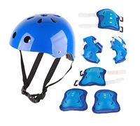 Casco De Bicicleta para Niños Casco para Niños Pequeños Casco De Protección Mate para Patinaje, BMX, Bicicleta, MTB, Scooter Acrobático Y Monopatín, Protección(Azul)