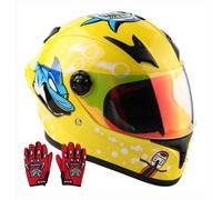 Casco De Bicicleta Para Niños Con Guantes, Para Patinete, Motocicleta, ATV Y Cuatriciclo Aprobado Por El DOT, Apto Para Edades De 3 A 13 Años. 16,S/(47~58cm)
