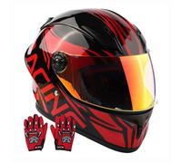 Casco De Bicicleta Para Niños Con Guantes, Para Patinete, Motocicleta, ATV Y Cuatriciclo Aprobado Por El DOT, Apto Para Edades De 3 A 13 Años. 12,M/(49~50cm)