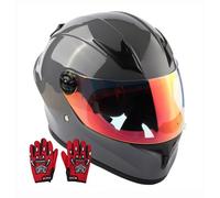 Casco De Bicicleta Para Niños Con Guantes, Para Patinete, Motocicleta, ATV Y Cuatriciclo Aprobado Por El DOT, Apto Para Edades De 3 A 13 Años. 2,XL/(53~54cm)