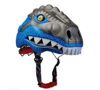 Casco de Bicicleta para niños con luz LED, Bonito Casco de Seguridad de Dinosaurio 3D para niñas, niños de 3 a 8 años, Ajustable y Transpirable para niños, para Bicicleta, monopatín, Patinaje, Azul