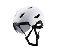 Casco de bicicleta para niños con tapa ajustable y parabrisas para montar en carretera, ciclismo juvenil, equipo de protección de seguridad, color blanco