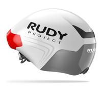 The Wing White (Shiny) L 59-61/23,2" - 24" Free Pads+Pouch+Vent Cover+Removable Optical Shield Included RUDY PROJECT Unisex Adultos