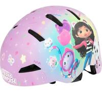 Casco de Bicicleta Tataway Street Helmet Gabby's Dollhouse XS para niñas de 48 a 52 cm, gráfico Oficial de DreamWorks, Ligero con ventilación, Ajustable con Correa de Seguridad para niños