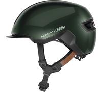 Casco con luz trasera para bicicleta urbana Abus HUD-Y Ace ( Moss Green / M )