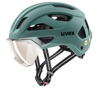 Casco de bicicleta urbana Uvex STRIDE VISOR MIPS (verde salvia mate)