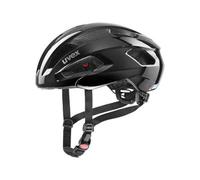 uvex Rise, Casco Performance Seguro Unisex, Ajuste de Talla individualizado, ventilación optimizada, All Black, 56-59 cm