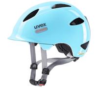 uvex OYO, Casco Infantil Ligero, Ajuste de Talla individualizado, luz LED Opcional, Cloud Blue, Grey, 50-54 cm
