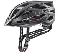 uvex City i-Vo, Casco City Ligero Unisex, Incluye luz LED, Ajuste de Talla individualizado, All Black Matt, 52-57 cm