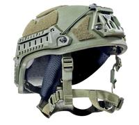Casco de combate balístico del ejército alemán BK-ACH-HC LEV. IIIA Army Casco de protección aramida (oliva, M)