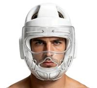 Casco de Combate - Protección para Sparring de Cara Completa - Protección Facial para Boxeo,para Competición, Entrenamiento, Karate, Torneo, Gimnasio, Kickboxing, Principiantes, Adultos, Jóvenes
