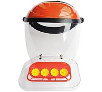 Casco de comedero de colibrí de 9.8 x 11 pulgadas con 4 puertos, dispositivo de observación de aves manos libres, ideal para exteriores