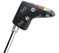 Casco de conductor, cubierta impermeable para cabeza de putter de golf con cierre magnético | El jefe del club de golf de Bulldog Francés se adapta al putter de correo