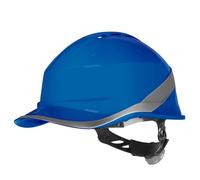 Casco de construcción ventilado con Frontal de béisbol ABS Cierre Rotor Giro Cabeza 53-64cm dieléctrico Deltaplus Diamond Vi Wind - Único, Azul