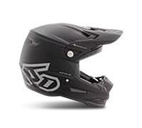 Casco de Cross 6D ATR-2 Solid Negro MateXS Negro Mate