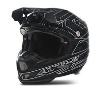 Casco de Cross 6D ATR-2 Super Patriot NegroXS Negro
