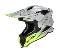 Acer irstrike-X Scratch Casco de motocross, plata/amarillo, Talla XXL (63/64)