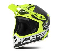 Acerbis Steel Carbon 2023 Casco de motocross, negro-amarillo, tamaño L